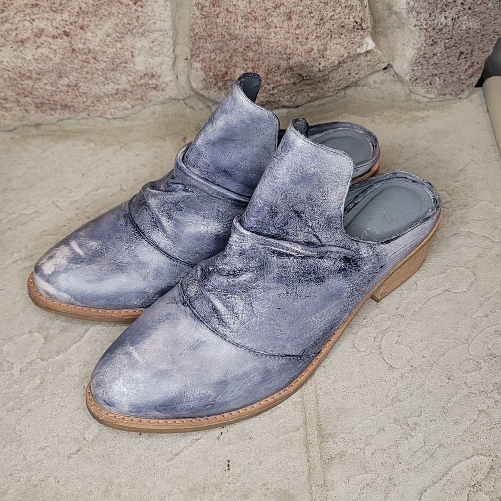 Matisse Augustine Light Blue Leather Booties Wome… - image 2